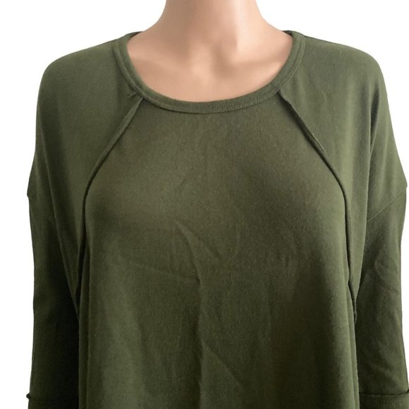 Forgotten Grace Sweater Womens Small Green Stretch - Picture 10 of 13